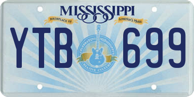 MS license plate YTB699