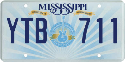 MS license plate YTB711