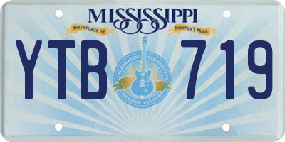MS license plate YTB719
