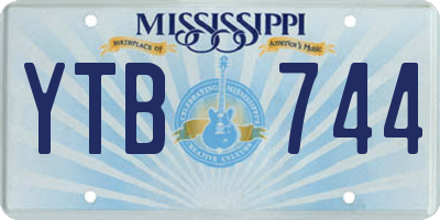 MS license plate YTB744