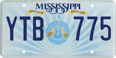MS license plate YTB775