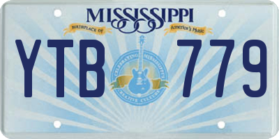 MS license plate YTB779