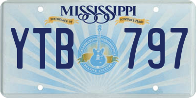 MS license plate YTB797