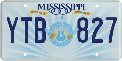 MS license plate YTB827