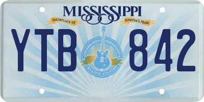 MS license plate YTB842