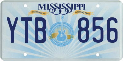 MS license plate YTB856