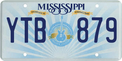 MS license plate YTB879