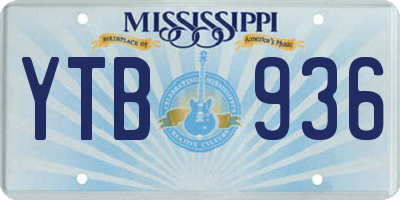 MS license plate YTB936