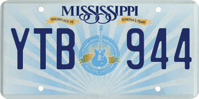 MS license plate YTB944