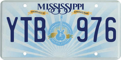 MS license plate YTB976