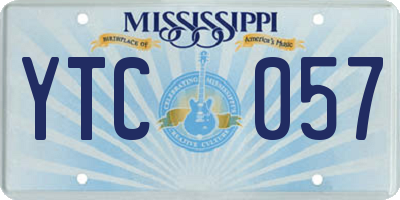 MS license plate YTC057