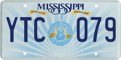 MS license plate YTC079