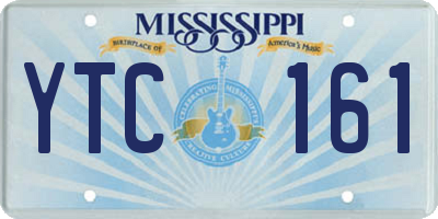 MS license plate YTC161