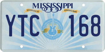 MS license plate YTC168