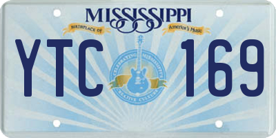 MS license plate YTC169