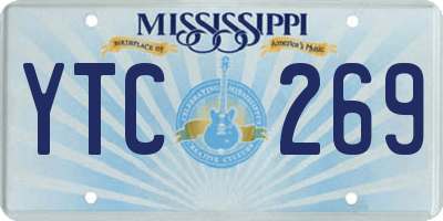 MS license plate YTC269