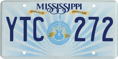 MS license plate YTC272