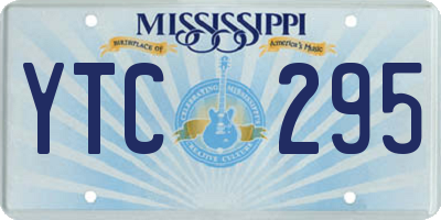 MS license plate YTC295
