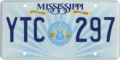 MS license plate YTC297
