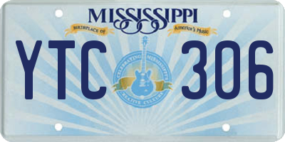 MS license plate YTC306