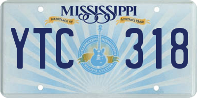 MS license plate YTC318