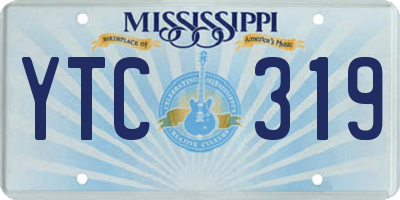 MS license plate YTC319