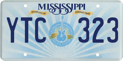 MS license plate YTC323