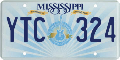 MS license plate YTC324