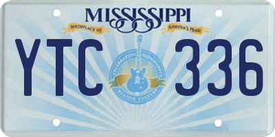 MS license plate YTC336