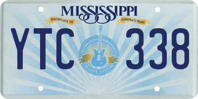 MS license plate YTC338