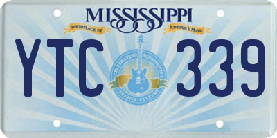 MS license plate YTC339