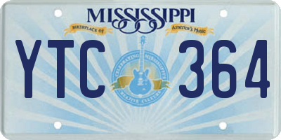 MS license plate YTC364
