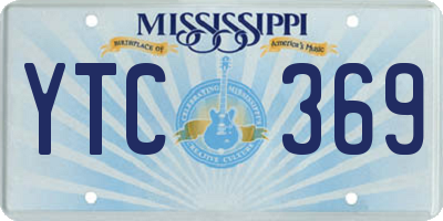 MS license plate YTC369