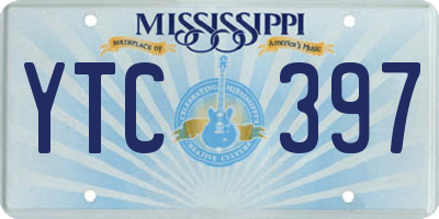 MS license plate YTC397