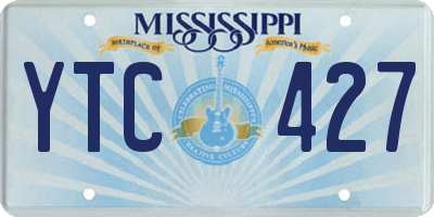MS license plate YTC427