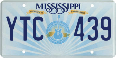 MS license plate YTC439