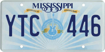 MS license plate YTC446