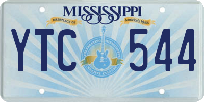 MS license plate YTC544