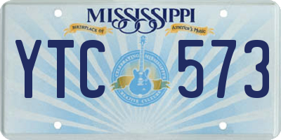 MS license plate YTC573