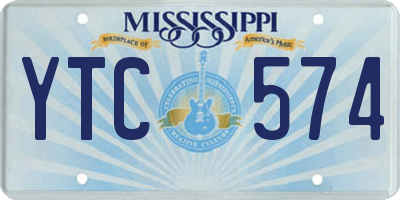 MS license plate YTC574