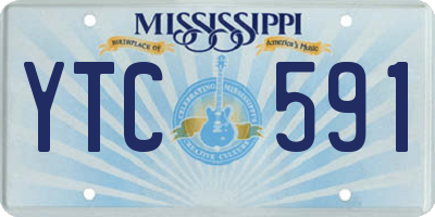 MS license plate YTC591