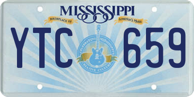 MS license plate YTC659