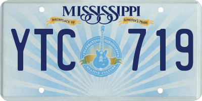 MS license plate YTC719