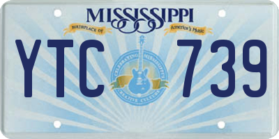 MS license plate YTC739