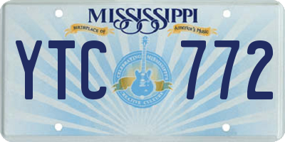 MS license plate YTC772