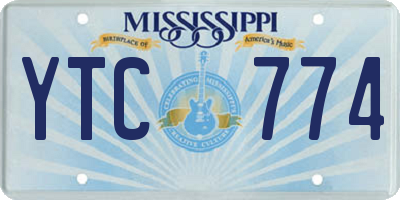 MS license plate YTC774