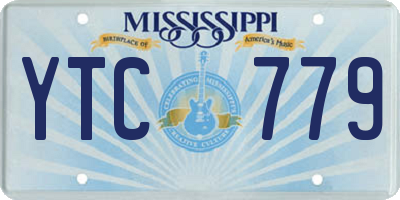 MS license plate YTC779