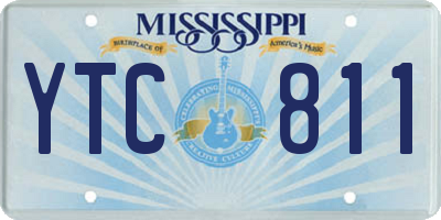 MS license plate YTC811