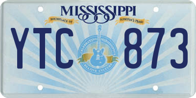 MS license plate YTC873
