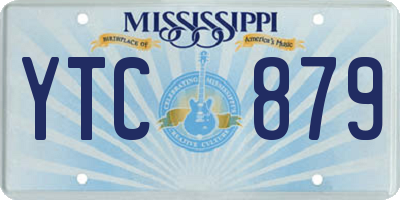 MS license plate YTC879